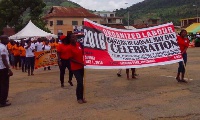 Workers march on May Day
