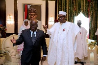 President Nana Akufo-Addo with Nigeria's Muhammadu Buhari