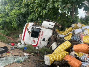 The collision resulted in the immediate deaths of a driver and his mate