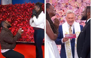 Daniel Alexandre proposed to Chaseedaw Giles on Val's Day and they were married on live TV