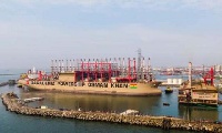 Karpower moored at the Tema port