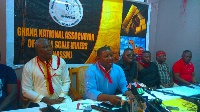 Executives of GNASSM at the press conference