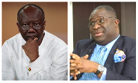 Former Minister of Finance, Ken Ofori-Atta and MP for Subin, Eugene Boakye Antwi