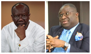 Former Minister of Finance, Ken Ofori-Atta and MP for Subin, Eugene Boakye Antwi