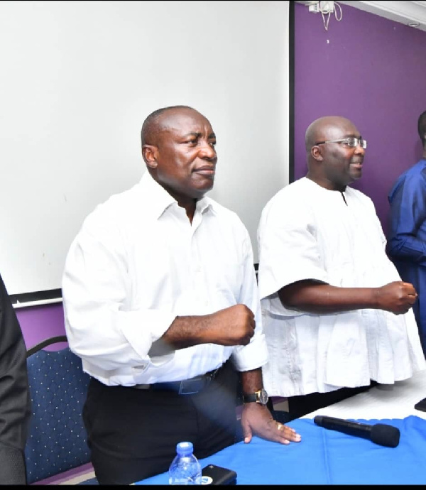 Vice President, Dr Mahamudu Bawumia with Kwabena Agyapong