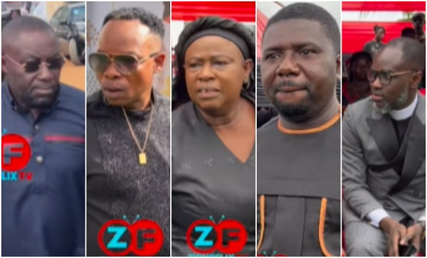 From L to R; Osei Kwame Despite, Salifu Amoako, Mama Esther, Komfour Koleege and Rev. Ogyaba