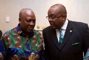 Former President John Dramani Mahama and Victor Smith, Former High Commissioner to the UK