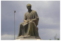 A statue of Kwame Nkrumah in Bamako, Mali