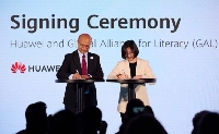 Huawei and the UIL agreed to jointly promote the use of technology to raise literacy