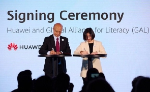 Huawei and the UIL agreed to jointly promote the use of technology to raise literacy
