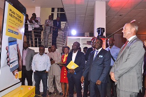 anaging Director of Vivo Energy Ghana, Mr. Ebenezer Faulkner with other dignitaries