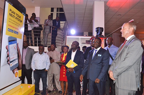 anaging Director of Vivo Energy Ghana, Mr. Ebenezer Faulkner with other dignitaries