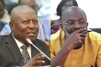 Former Special Prosecutor, Martin Amidu and MP for Assin Central, Kennedy Agyapong