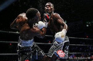 A scene from the Commey-Easer Jnr bout