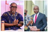 Professor Ransford Gyampo (L) and the late Omane Boamah