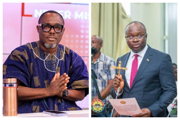 Professor Ransford Gyampo (L) and the late Omane Boamah