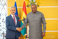 President John Dramani Mahama and India’s External Affairs Minister, Dr S. Jaishankar