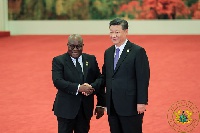 Akufo-Addo and Chinese president Xi Jingping