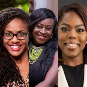 Farida Bedwei, Ruth Wewura Guribie (M), Abena Osei-Poku (R) are trailblazers