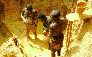 Picture of galamsey activities