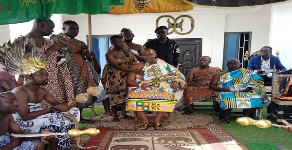 Ohempong Yeboah Asiamah addressing the gathering