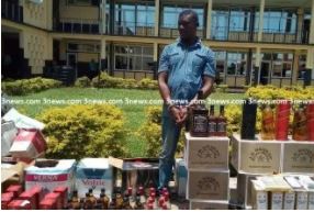 Yaw Nambu Dosu has been producing fake alcoholic drinks for 10 years