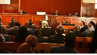 A court session during the ruling of 2023 Finance Bill at the Milimani Law Court in Nairobi, Kenya.