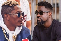 Sarkodie in a grid with Shatta Wale