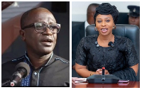 Kwame Nkrumah Tikese (L) said Adwoa Safo (R) is not after Kristo Asafo throne