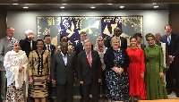 President Akufo-Addo with Erna Solberg (3rd right front row) and other dignitaries