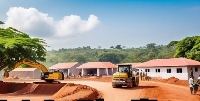 A photo of the Pan-African village