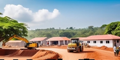 A photo of the Pan-African village
