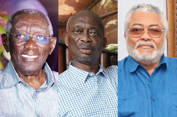 Kweku Baako (L) speaks on Rawlings (R)-Kufuor (L) state vehicles controversy
