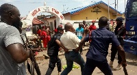 Chaos erupted at Ga Mashie on Wednesday following some chieftaincy dispute in the area