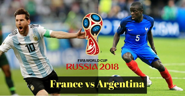 France and Argentina face off for a spot in the quarter-finals of the 2018 World Cup