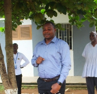 Elijah Bonah spoke to some BECE candidates in his municipality