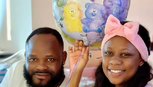 Praye Tietia and wife Selorm Galley (Selly) with their twins