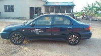 The Kia Spectra Saloon car that was given to Naomi Esi Amoah
