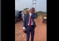 A snipped shot of the MP captured visibly furious during the confrontation