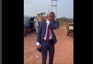 A snipped shot of the MP captured visibly furious during the confrontation