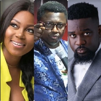 Yvonne Nelson, Opambour and Sarkodie in a photo collage