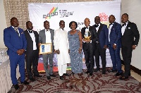 Justmoh Construction staff with the award