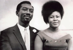 This old photo of John Kufuor and Theresa shows their early days as lovebirds