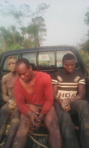 Some of the alleged culprits in custody
