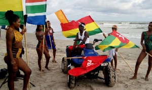 A scene from the 'African Girls' video