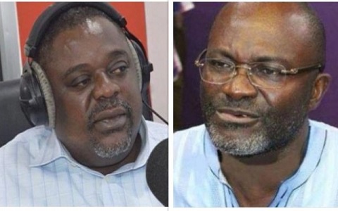 Deputy General Secretary of the NDC, Koku Anyidoho and Assin Central MP Kennedy Agyapong
