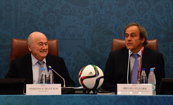 Sepp Blatter (L) and Michel Platini (R)