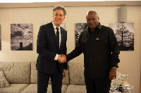President John Dramani Mahama and UK Foreign Secretary, Ed Miliband