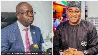 L - Dr Omane Boamah (Defence minister) R - DR Ibrahim Murtala Mohammed (Environment minister)