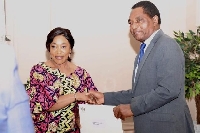 Shirley Ayorkor Botchwey and Hakainde Hichilema
